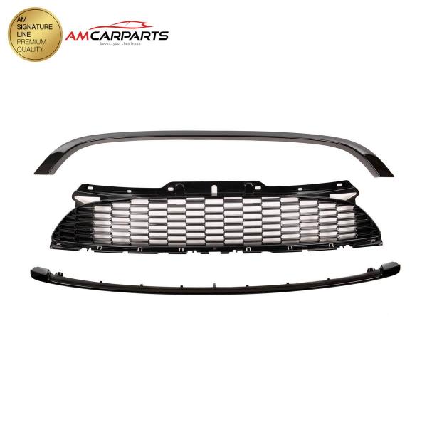 Upgrade Design Kühlergrill glänzend schwarz für MINI (R56, R57, R58, R59) Cooper S 2006-2015