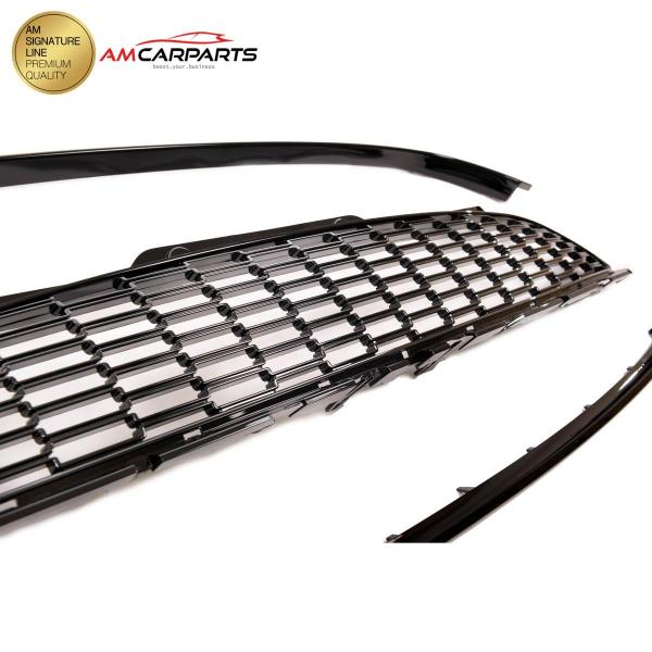 Upgrade Design Kühlergrill glänzend schwarz für MINI (R56, R57, R58, R59) Cooper S 2006-2015