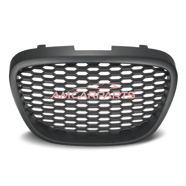 Upgrade Design Kühlergrill ohne Emblem Schwarz für SEAT LEON (1P) und ALTEA (5P) Vor-Facelift 2005-2009