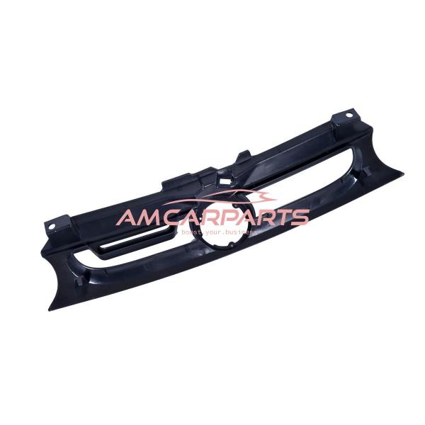 Upgrade Design Kühlergrill schwarz mit Aluminiumgitter,  mit Emblemhalter für VW Golf 4 1998-2003