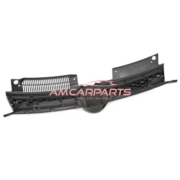 Upgrade Design Kühlergrill Rot mit Emblemhalter für VW Golf 6 GTI 2008-2014