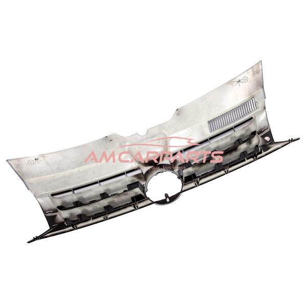 Upgrade Design Kühlergrill in Schwarz glänzend mit chrom Streifen, für VW Transporter T5.1 Facelift 2009-2015