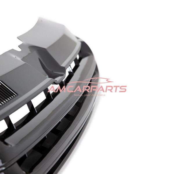 Upgrade Design Kühlergrill für Volkswagen T5 09-15 Schwarz ohne Emblemhalter