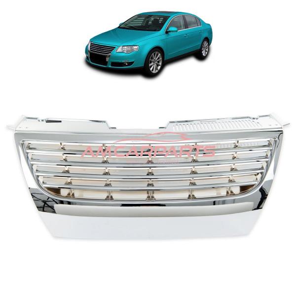 Upgrade Design Kühlergrill verchromt ohne PDC für VW Passat B6 (3C) Limousine & Variant 2005-2011