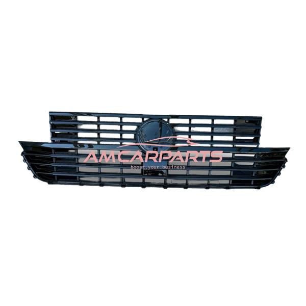 Upgrade Design Kühlergrill Schwarz glänzend, mit Emblemhalter passend für VW T6.1 Multivan 2019-2024