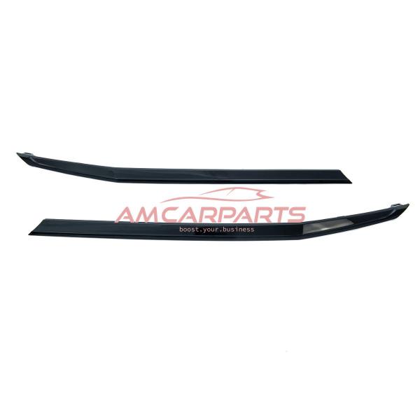 Upgrade Design Frontgrillblenden, langes Set, glänzend Schwarz für VW T6.1 Multivan 2019-2024