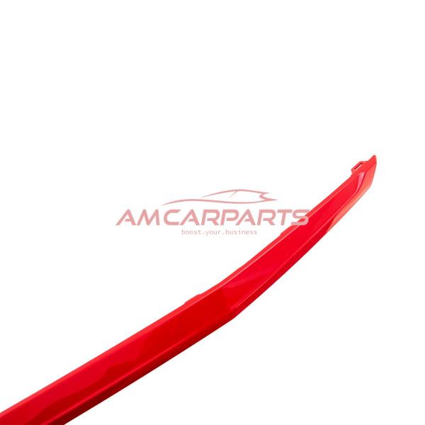 Upgrade Design Frontgrillblenden, langes Set, glänzend Rot für VW T6.1 Multivan 2019-2024