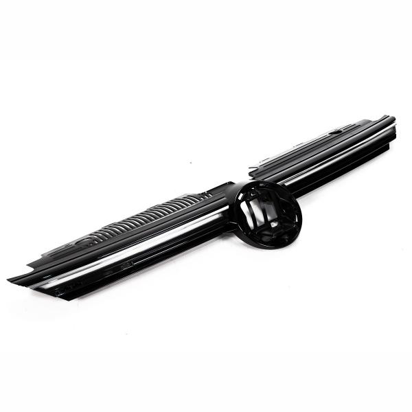 Upgrade Design Kühlergrill schwarz mit chrom Zierstreifen für VW Golf 8 R  2019+