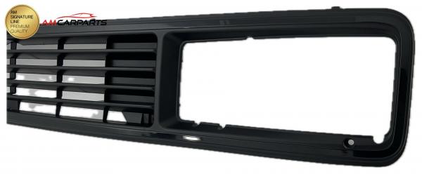 Upgrade Kühlergrill schwarz mit Emblem-Aussparung für Volkswagen T3 (Eckige Scheinwerfer-Aussparung) 79-92