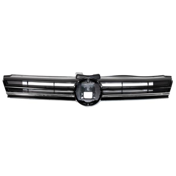 Upgrade Design Kühlergrill Schwarz mit chrom Zierstreifen für VW Golf 7.5 GTI  2017-2020