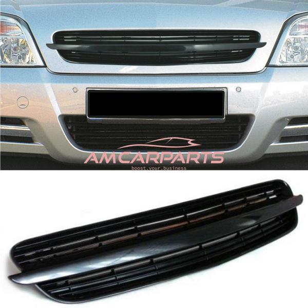 Upgrade Design Kühlergrill Schwarz ohne Emblemhalter für OPEL VECTRA C 2002-2005