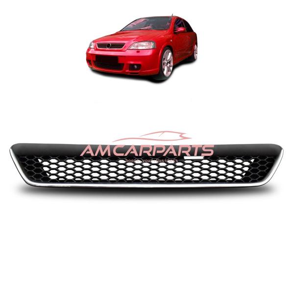 Upgrade Design Kühlergrill Chrom & Schwarz ohne Emblem für OPEL ASTRA G (T98)  1997-2004