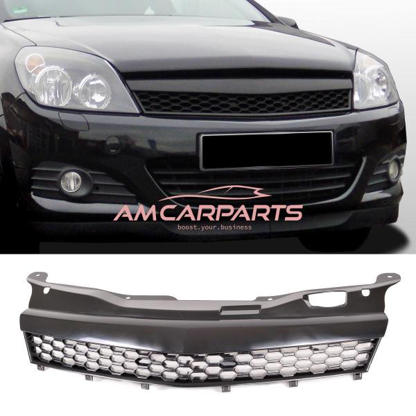 Upgrade Design Kühlergrill Mesh-Schwarz ohne Emblemhalter für OPEL ASTRA H GTC 2004-2011