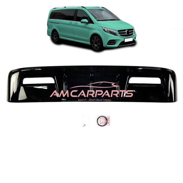 Upgrade Sport Design Dachkantenspoiler / Heckspoiler passend für Mercedes Benz V-Klasse / Vito W447 14-21 Hochglanz-schwarz