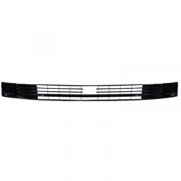 Paket-Upgrade Design Kühlergrill + Set Gitter Grill Einsatz Stoßstange vorne unten Hochglanz Schwarz-für Volkswagen T6 mit ACC 15-19 Hochglanz-schwarz