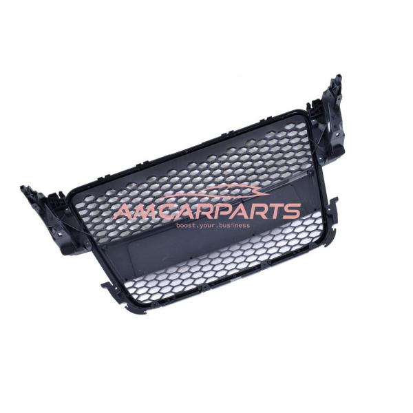 Upgrade Sportgrill / Kühlergrill für Audi A5 (8T) Coupe Cabrio Sportback 07-11Chrom / Hochglanz-schwarz in Wabendesign
