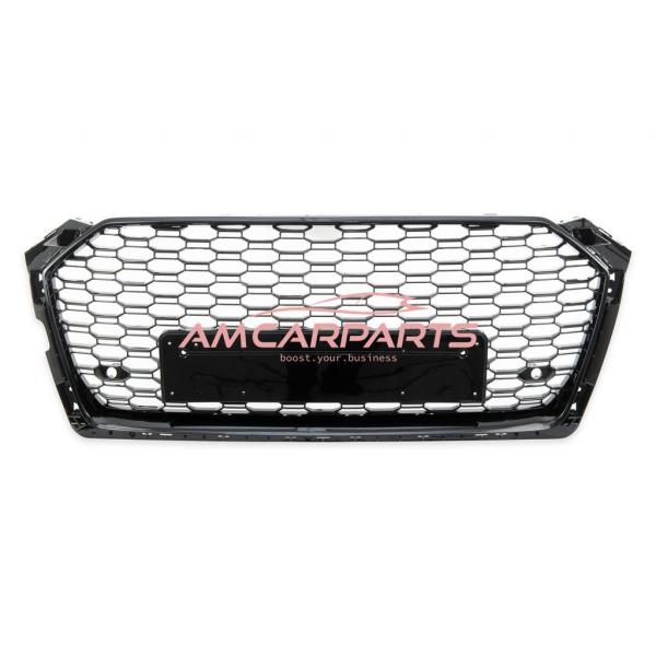 Upgrade Sportgrill / Kühlergrill für Audi A5 (F5) Coupe Cabrio Sportback 2016+ Hochglanz schwarz in Wabendesign