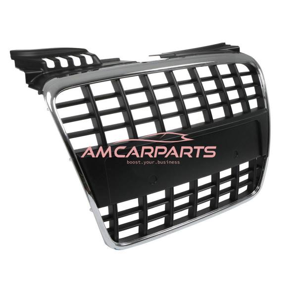 Upgrade Design Sportgrill / Kühlergrill für Audi A4 B7 05-08 chrom/schwarz
