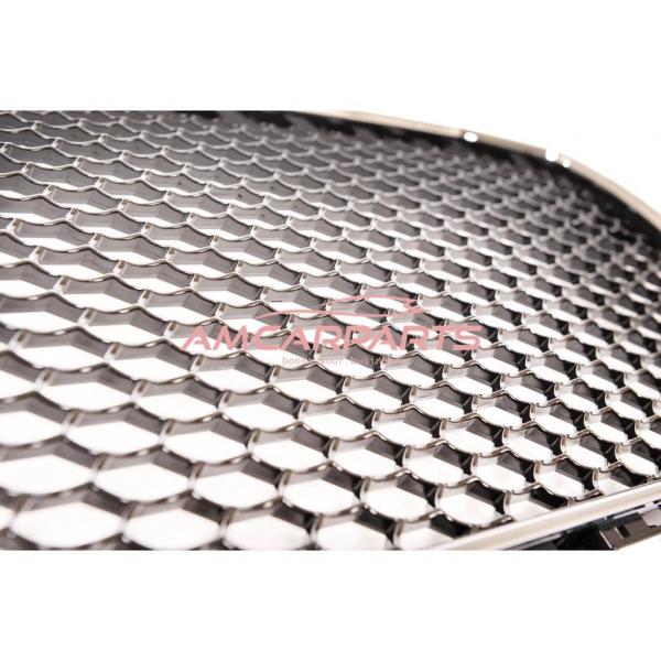 Upgrade Design Sportgrill / Kühlergrill für Audi A4 B8 Facelift 13-16 Chrom/Hochglanz-schwarz in Wabendesign