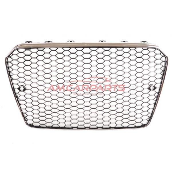 Upgrade Sportgrill / Kühlergrill für Audi A5 (8T) Facelift Coupe Cabrio Sportback 11-16 Chrom/Schwarz in Wabendesign