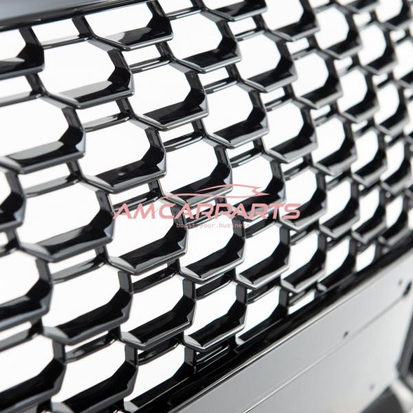 Upgrade Design Sportgrill / Kühlergrill für Audi A4 B9 (8W) 15-19 Hochglanz schwarz in Wabendesign