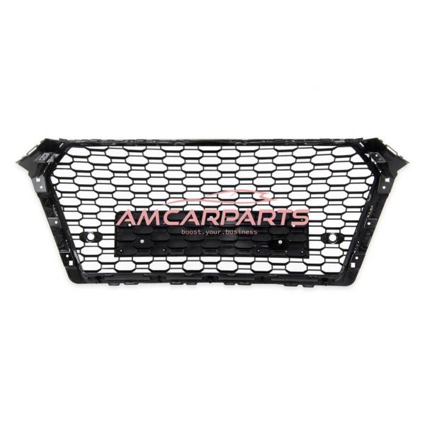 Upgrade Design Sportgrill / Kühlergrill für Audi A4 B9 (8W) 15-19 Hochglanz schwarz in Wabendesign