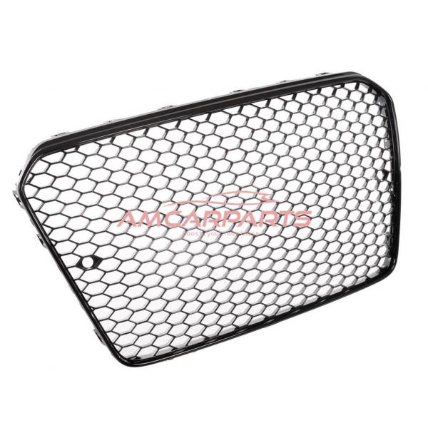 Upgrade Sportgrill / Kühlergrill für Audi A5 (8T) Facelift Coupe Cabrio Sportback 11-16 Hochglanz-schwarz in Wabendesign