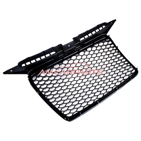 Upgrade Sportgrill / Kühlergrill für Audi A3 8P 05-08 Hochglanz schwarz in Wabengitter-Optik