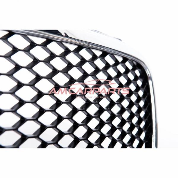 Upgrade Design Sportgrill / Kühlergrill für Audi A4 B7 05-08 chrom/schwarz in Wabengitter Optik