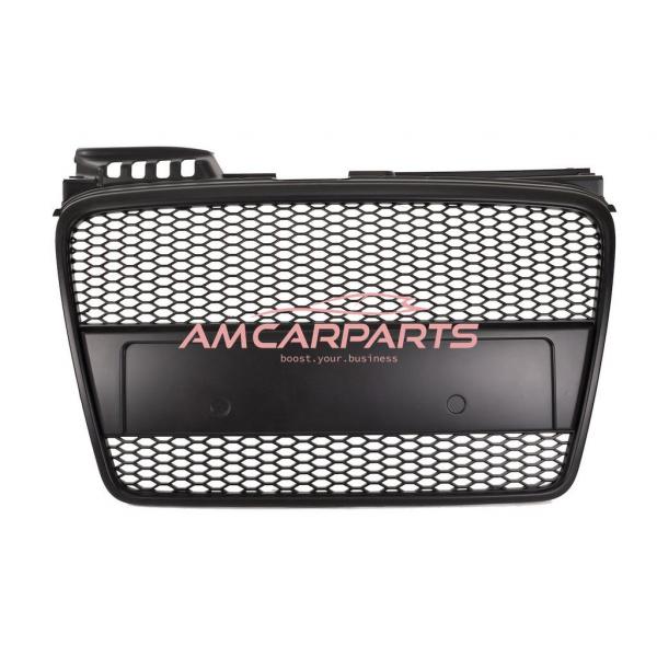 Upgrade Design Sportgrill / Kühlergrill für Audi A4 B7 05-08 matt-schwarz in Wabengitter Optik
