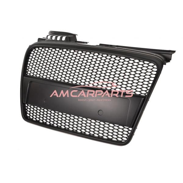 Upgrade Design Sportgrill / Kühlergrill für Audi A4 B7 05-08 matt-schwarz in Wabengitter Optik