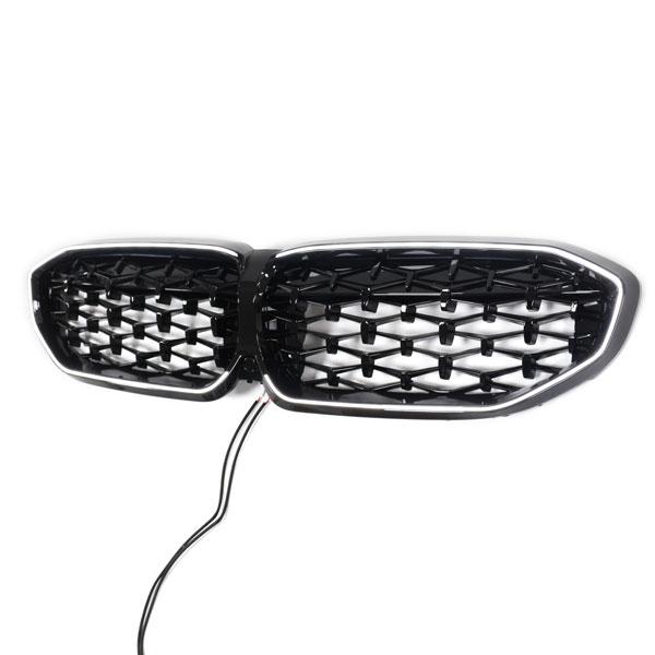 LED-Kühlergrill schwarz für BMW 3er G20 2019-2023 für Umbau auf Diamantdesign/Look