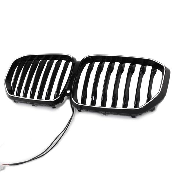 LED-Kühlergrill mit einer Lamelle in Schwarz glänzend passend für BMW X5 Serie G05 2019 +