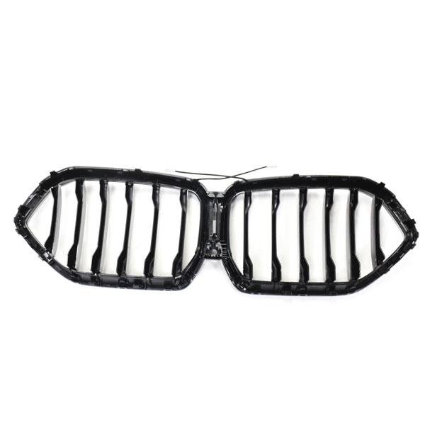 LED-Kühlergrill mit einer Lamelle in Schwarz glänzend passend für BMW X6 Serie G06 2019–2023