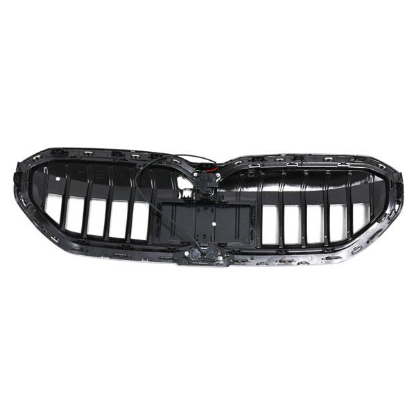 LED-Kühlergrill mit einer Lamelle in Schwarz glänzend passend für BMW 5er G60 2024 +