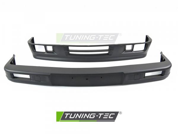 Upgrade Design Bodykit (Heckstoßstange + Frontstoßstange) passend für BMW 3er E30 85-94 Tech II Style