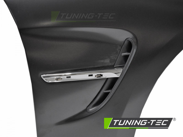 Upgrade Sport Design Kotflügel Vorn (links+rechts) für BMW 3er F30/F31 11-18 mit Lufteinlässen Chrom Optik