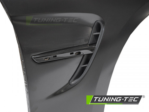 Upgrade Sport Design Kotflügel Vorn (links+rechts) für BMW 4er F32 / F33 /F36 13-19 mit Lufteinlässen Hochglanz schwarz