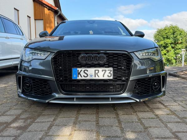 Upgrade Sport Design Frontstoßstange Komplett-Set passend für Audi A6 C7 (4G) Facelift Lim./Avant 14-18 mit PDC + SRA