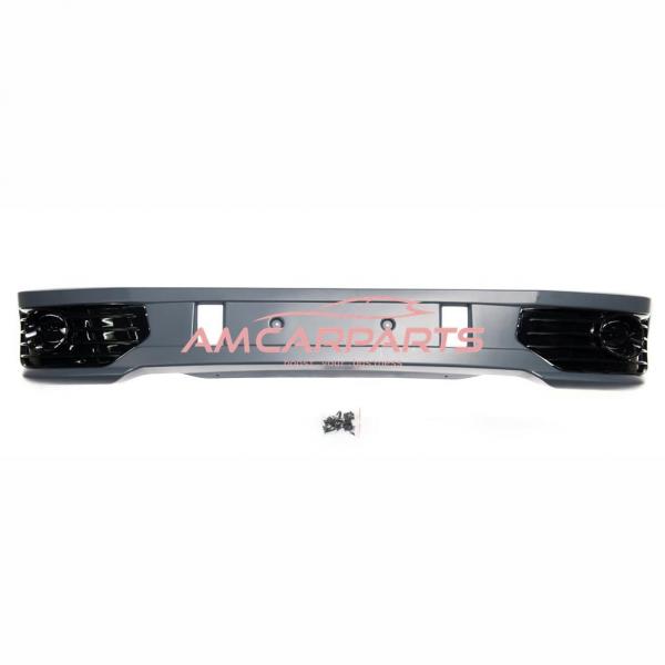 Upgrade Design Frontspoiler Lippe für VW T5 Facelift (GP) 09-15 inkl. Lufteinlass- / Nebelscheinwerfer-Blenden in Hochglanz schwarz