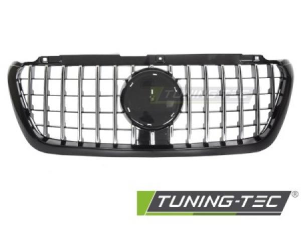 Paket - EXCLUSIVE VOLL LED Tagfahrlicht Scheinwerfer Set passend für Mercedes Benz Sprinter W907/W910 18+ schwarz/chrom +Upgrade Sportgrill / Kühlergrill passend für Mercedes-Benz Sprinter W907 /910 18-23 Hochglanz schwarz/chrom