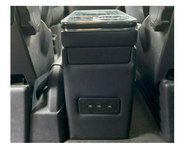 Upgrade Staufach Mittelkonsole Ablage für VW T6 16-19 mit LED Beleuchtung und USB