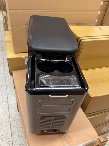 B-Ware  Upgrade+ "Freeze" Staufach Mittelkonsole Ablage passend für Opel Zafira Life / Lounge 21+ mit Kühlfunktion, USB und Getränkehaltern + App Steuerung