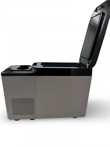 Upgrade+ "Freeze" Staufach Mittelkonsole Ablage passend für Opel Zafira Life / Lounge 21+ mit Kühlfunktion, USB und Getränkehaltern + App Steuerung