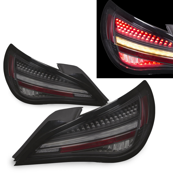 Voll LED Upgrade Design Rückleuchten Set für Mercedes Benz CLA C117 / X117 13-16 schwarz/rauch dynamisch