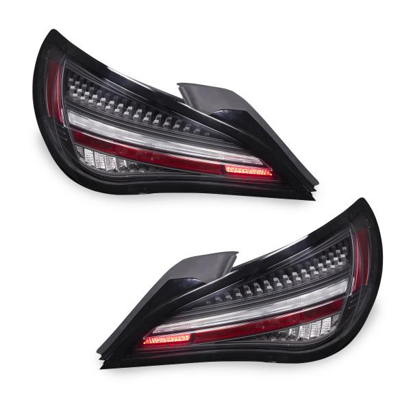 Voll LED Upgrade Design Rückleuchten Set für Mercedes Benz CLA C117 / X117 13-16 schwarz/klar dynamisch