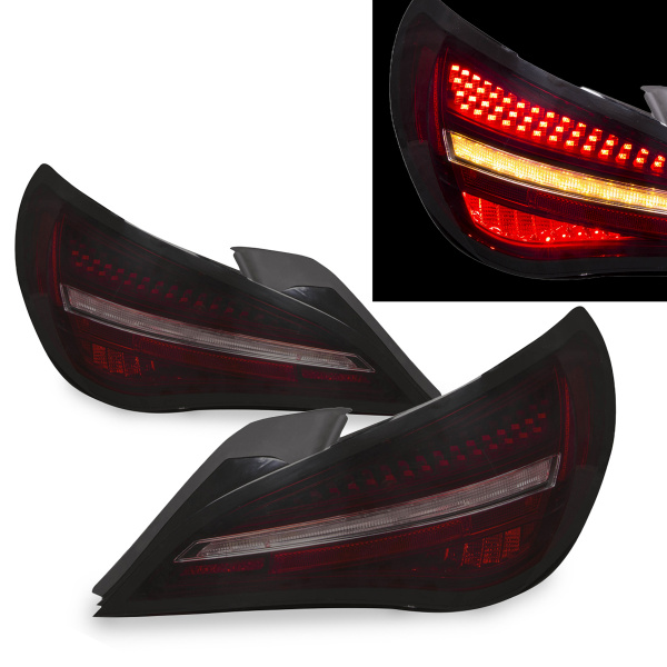 Voll LED Upgrade Design Rückleuchten Set für Mercedes Benz CLA C117 / X117 13-16 rot/rauch dynamisch