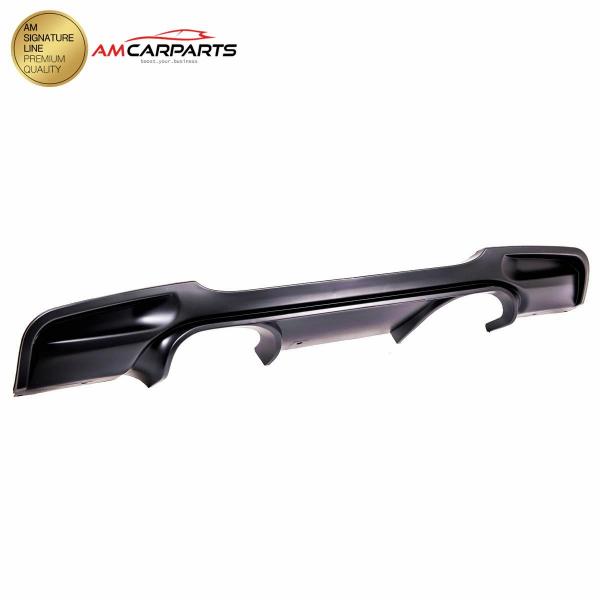 Upgrade Sport Design Heck Diffusor passend für BMW 3er E90 / E91 Limousine / Touring 05-11 Matt schwarz