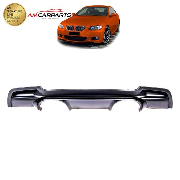 Upgrade Sport Design Heck Diffusor passend für BMW 3er E92 / E93 Coupe / Cabrio 06-13 Matt schwarz