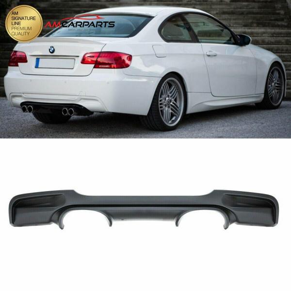 Upgrade Sport Design Heck Diffusor passend für BMW 3er E92 / E93 Coupe / Cabrio 06-13 Matt schwarz